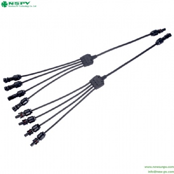 Solar cable assembly 4in1