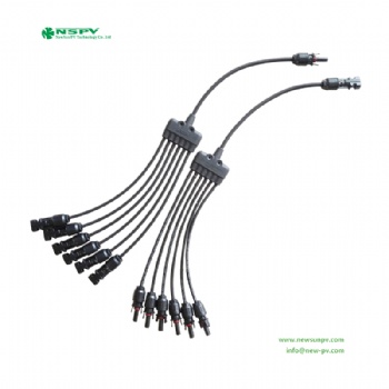 Solar cable assembly 6in1